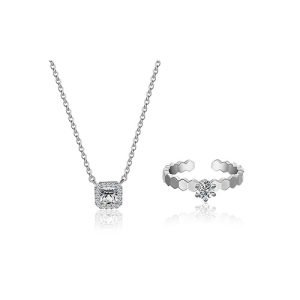 Simplex Horizontal Cross Necklace